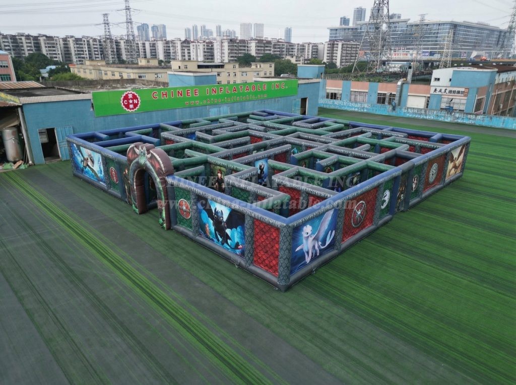 MAZE1-74 How to Train Your Dragon Theme Inflatable Maze