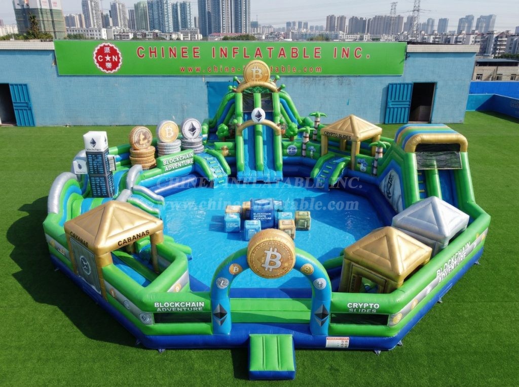 Pool3-801 Cryptocurrency Theme Pool Water Park