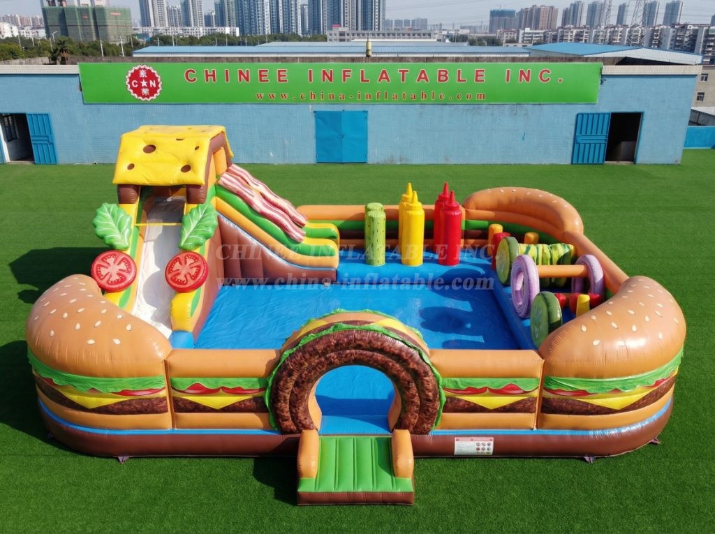 Pool3-805 Hamburger Theme Pool Water Park