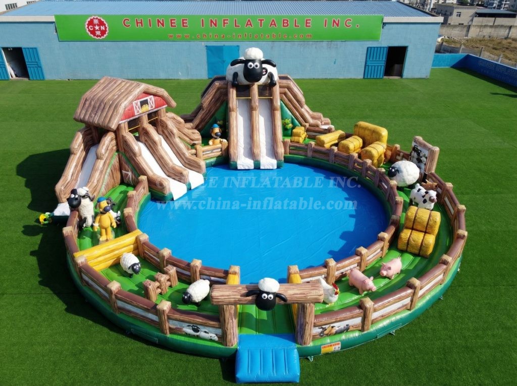 Pool3-823 Shaun the Sheep Theme Pool Water Park