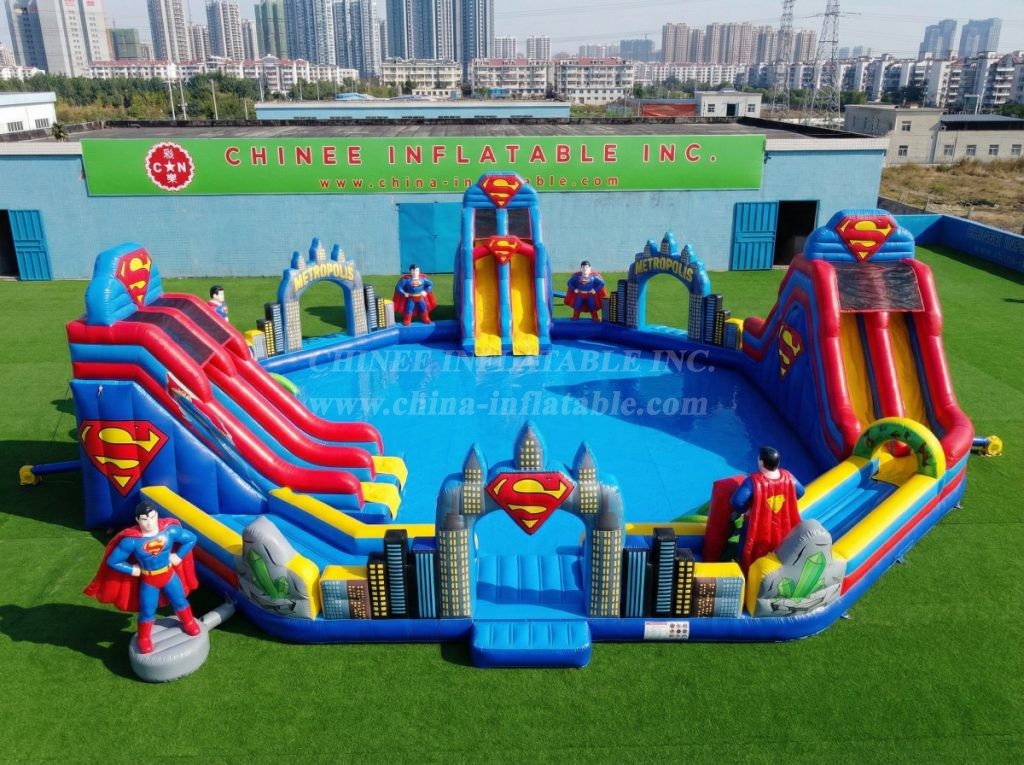 Pool3-828 Superman Theme Pool Water Park