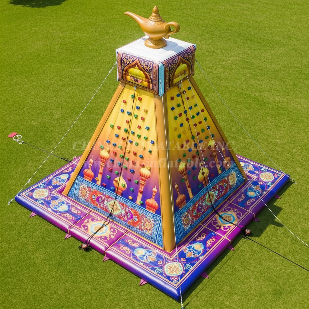 T11-4122 Aladdin Theme Inflatable Climbing Wall