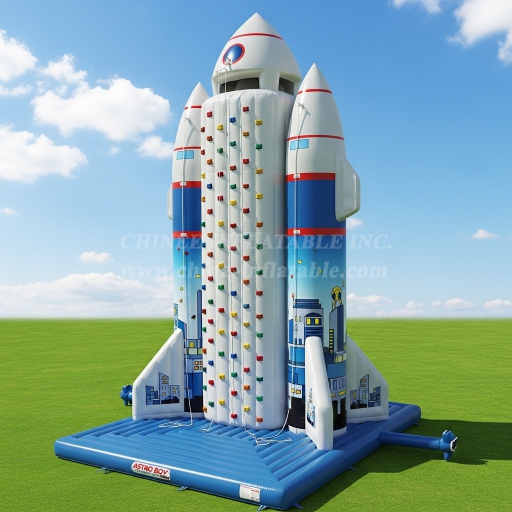 T11-4128 Astro Boy Theme Inflatable Climbing Wall