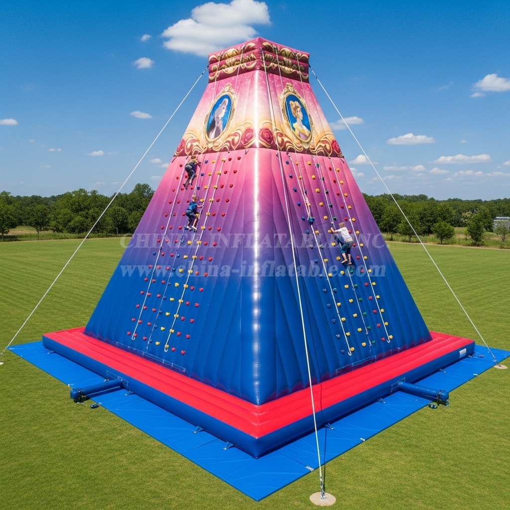 T11-4146 Beauty and the Beast Theme Inflatable Climbing Wall