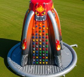 T11-4151 Blaze Monster Theme Inflatable Climbing Wall