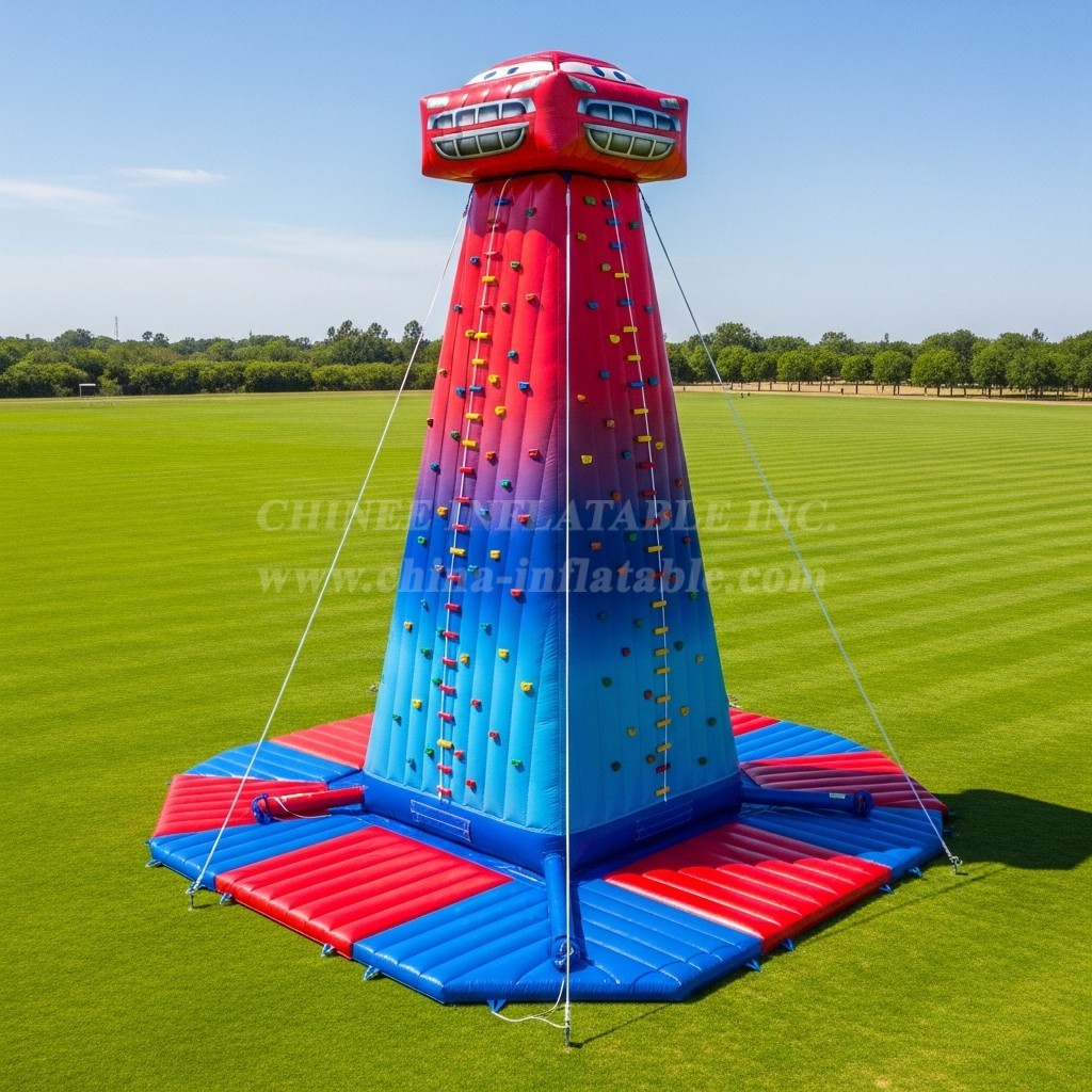 T11-4178 Cars Theme Inflatable Climbing Wall