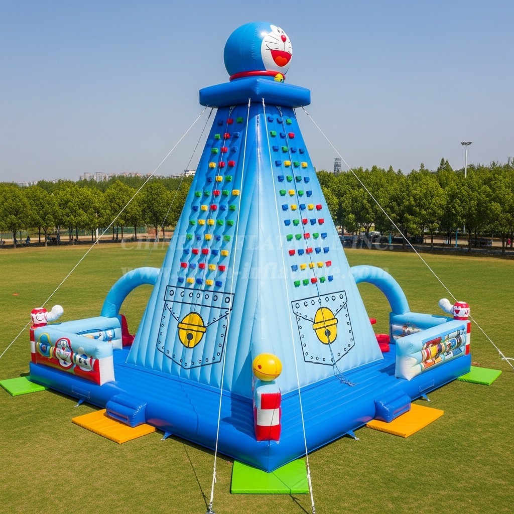 T11-4197 Doraemon Theme Inflatable Climbing Wall