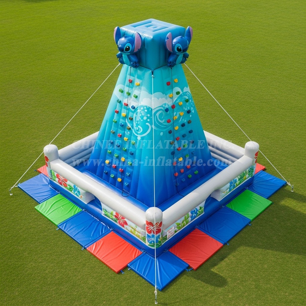 T11-4235 Lilo & Stitch Theme Inflatable Climbing Wall
