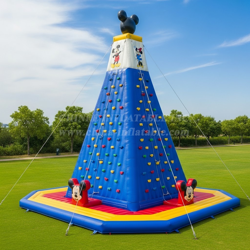 T11-4269 Mickey & Minnie Theme Inflatable Climbing Wall