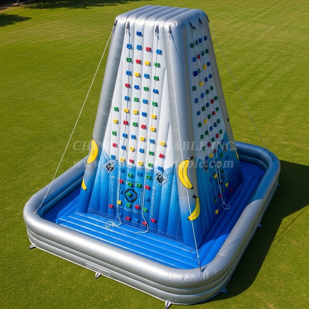 T11-4274 Minions Theme Inflatable Climbing Wall