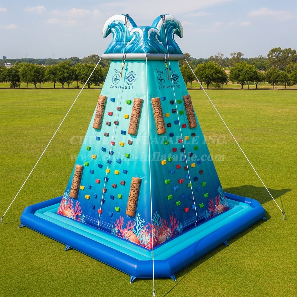 T11-4288 Moana Theme Inflatable Climbing Wall