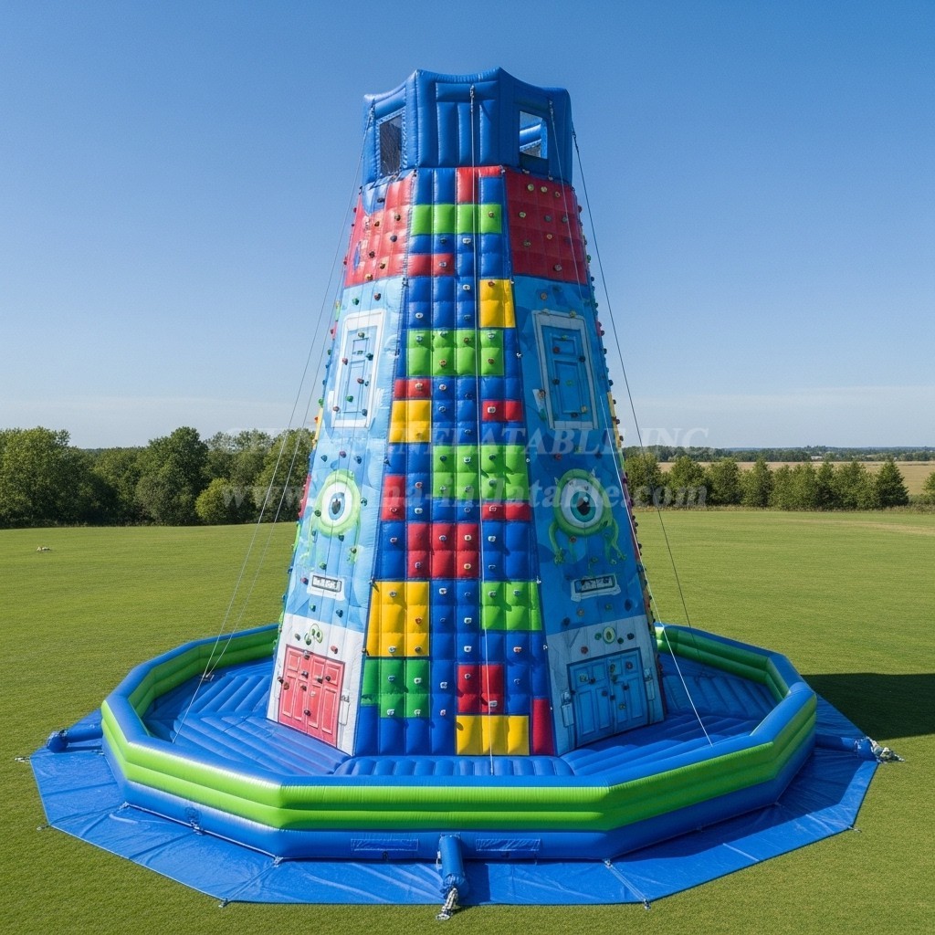 T11-4290 Monsters Inc Theme Inflatable Climbing Wall