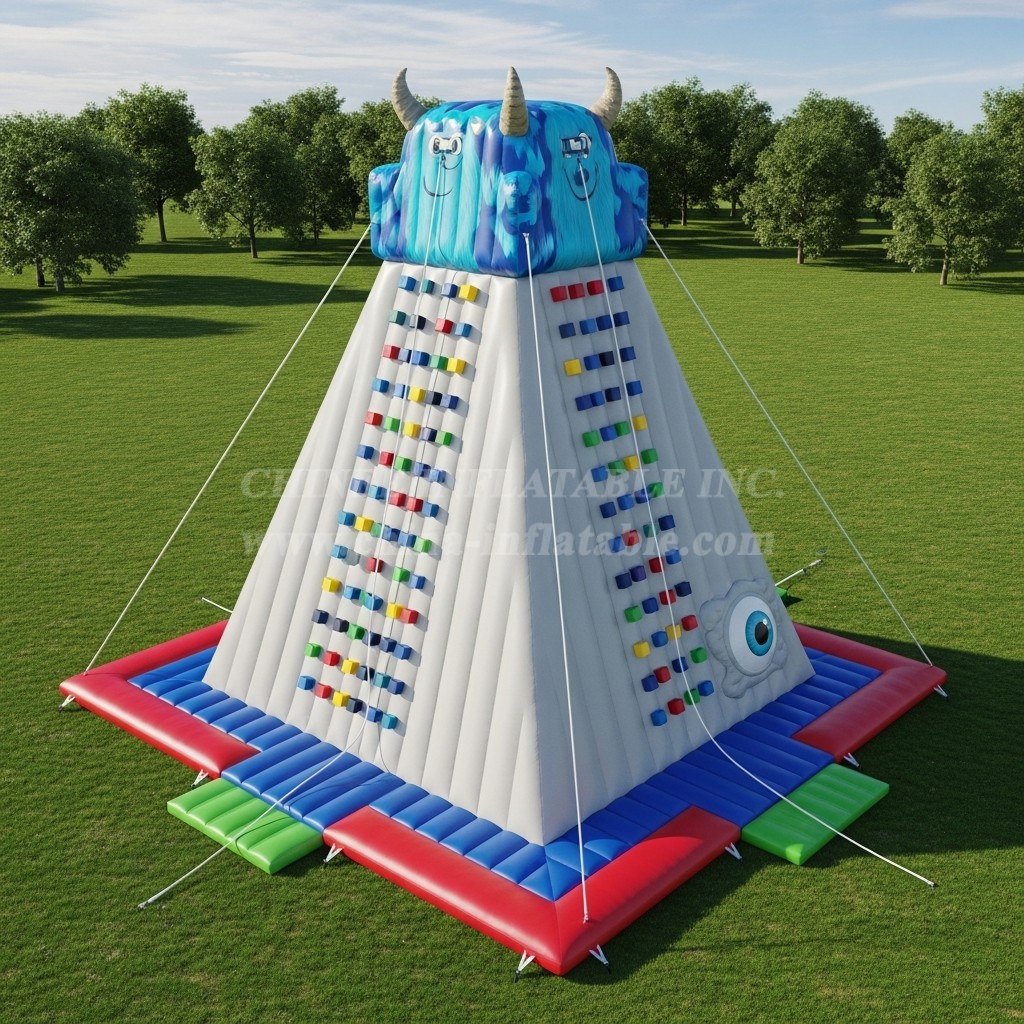 T11-4292 Monsters Inc Theme Inflatable Climbing Wall