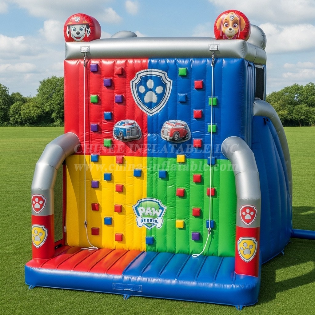 T11-4308 Paw Patrol Theme Inflatable Climbing Wall