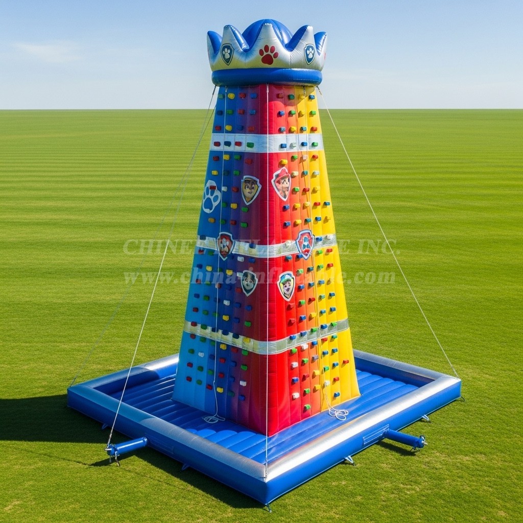T11-4310 Paw Patrol Theme Inflatable Climbing Wall