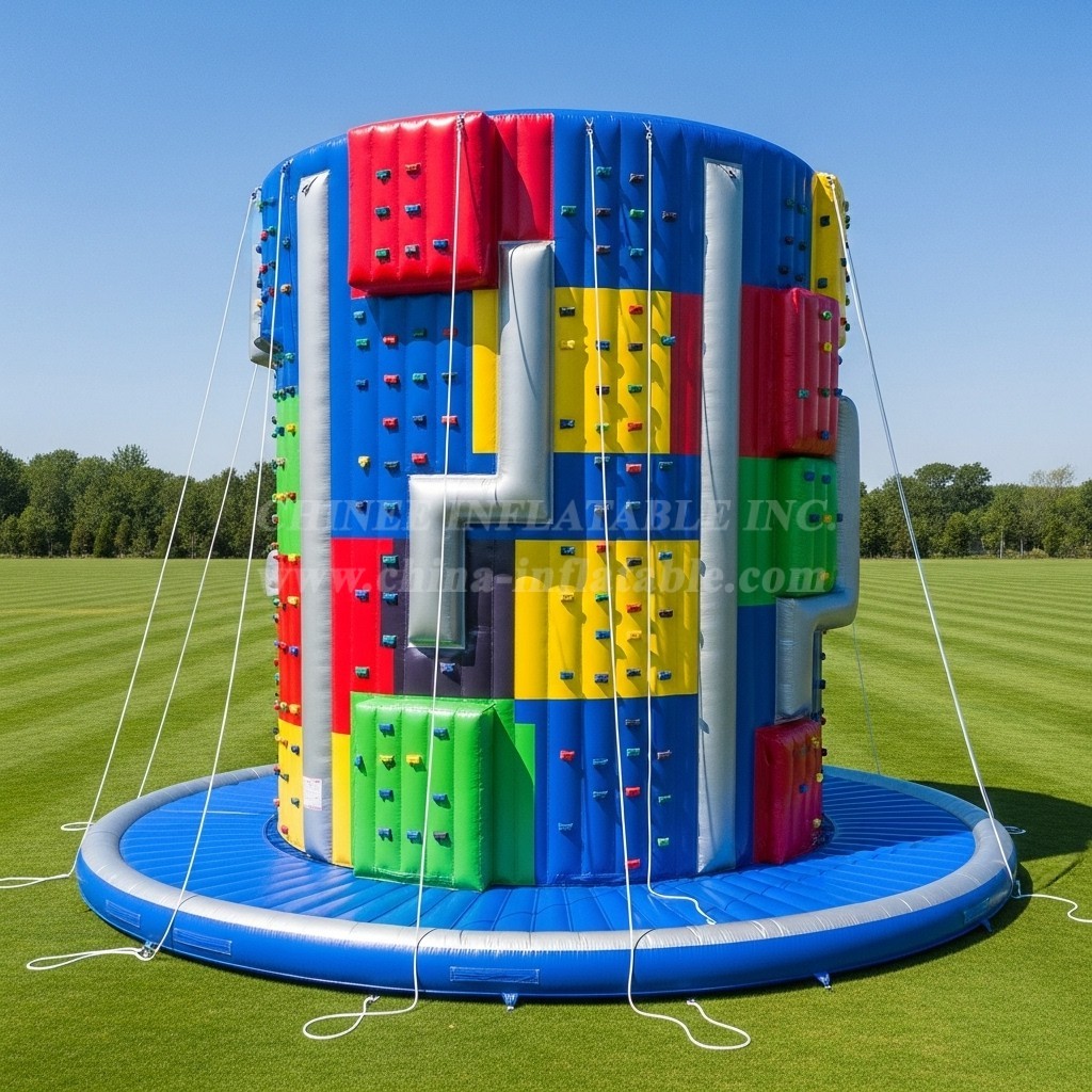 T11-4349 Roblox Theme Inflatable Climbing Wall