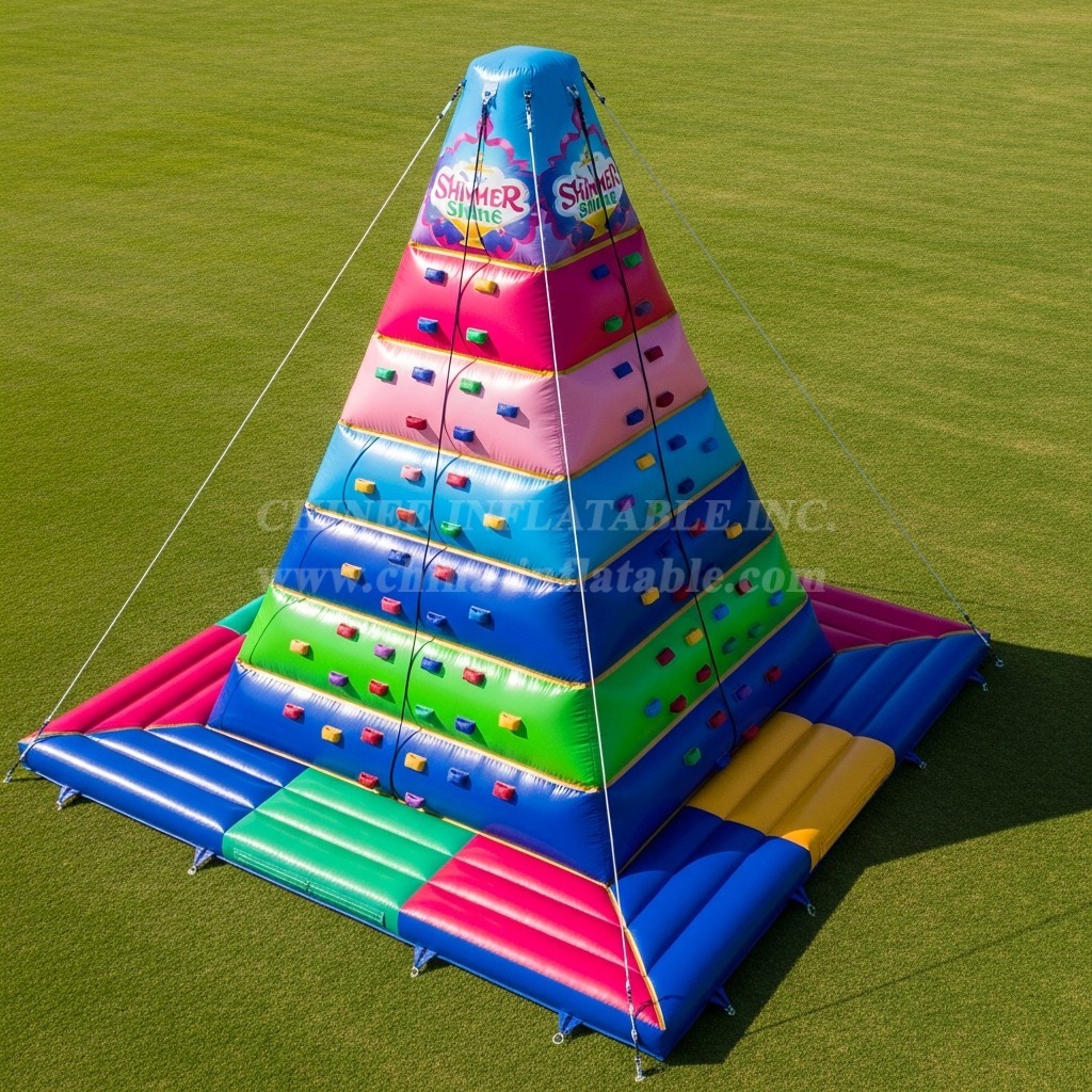 T11-4364 Shimmer & Shine Theme Inflatable Climbing Wall