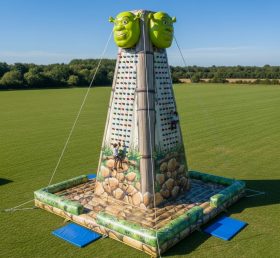 T11-4367 Shrek Theme Inflatable Climbing Wall