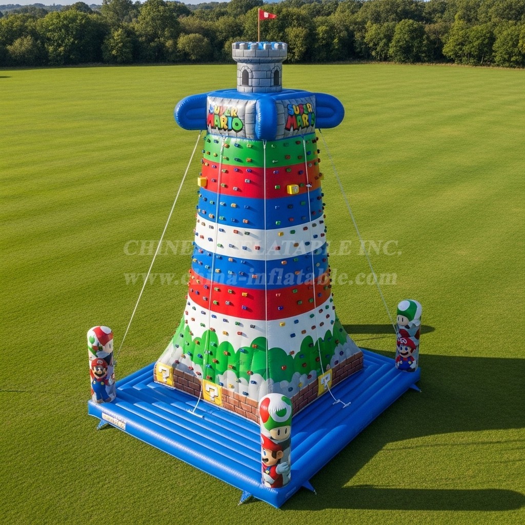 T11-4405 Super Mario Theme Inflatable Climbing Wall