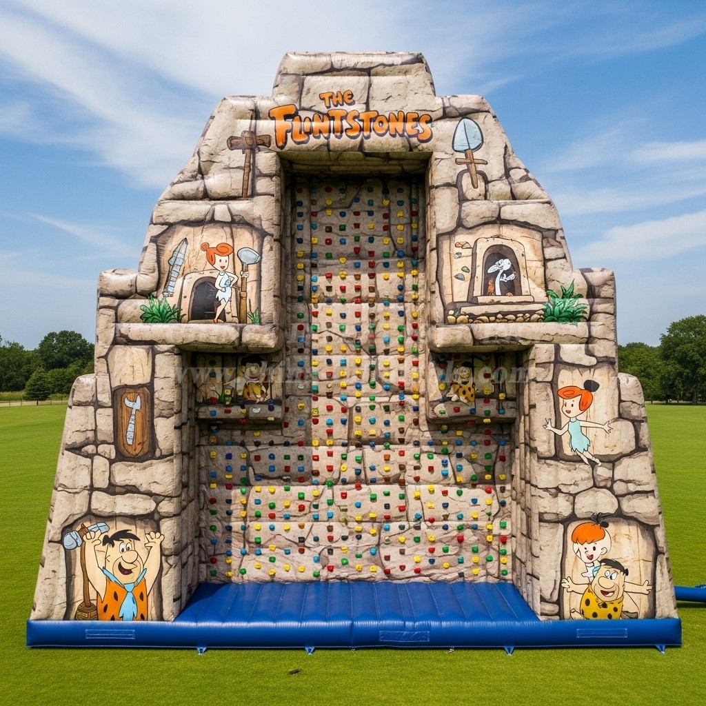T11-4420 The Flintstones Theme Inflatable Climbing Wall