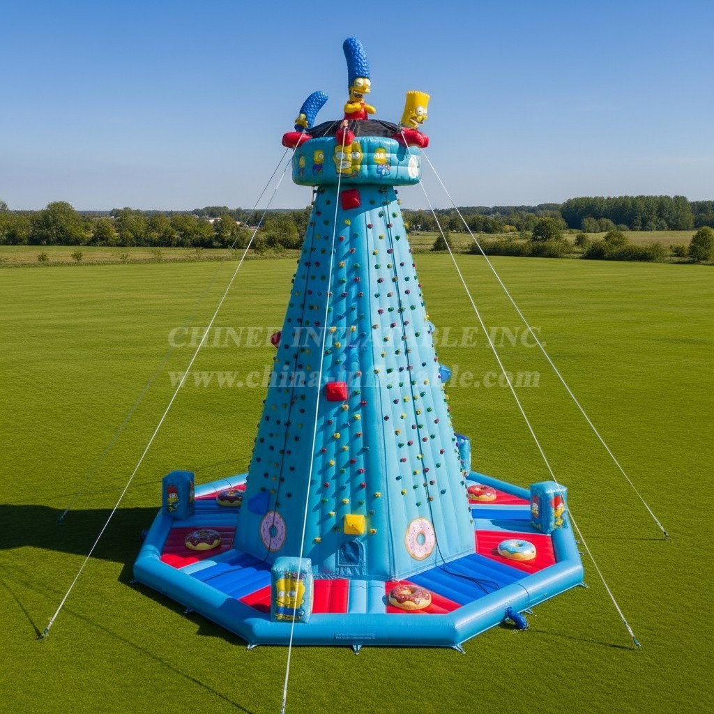 T11-4438 The Simpsons Theme Inflatable Climbing Wall