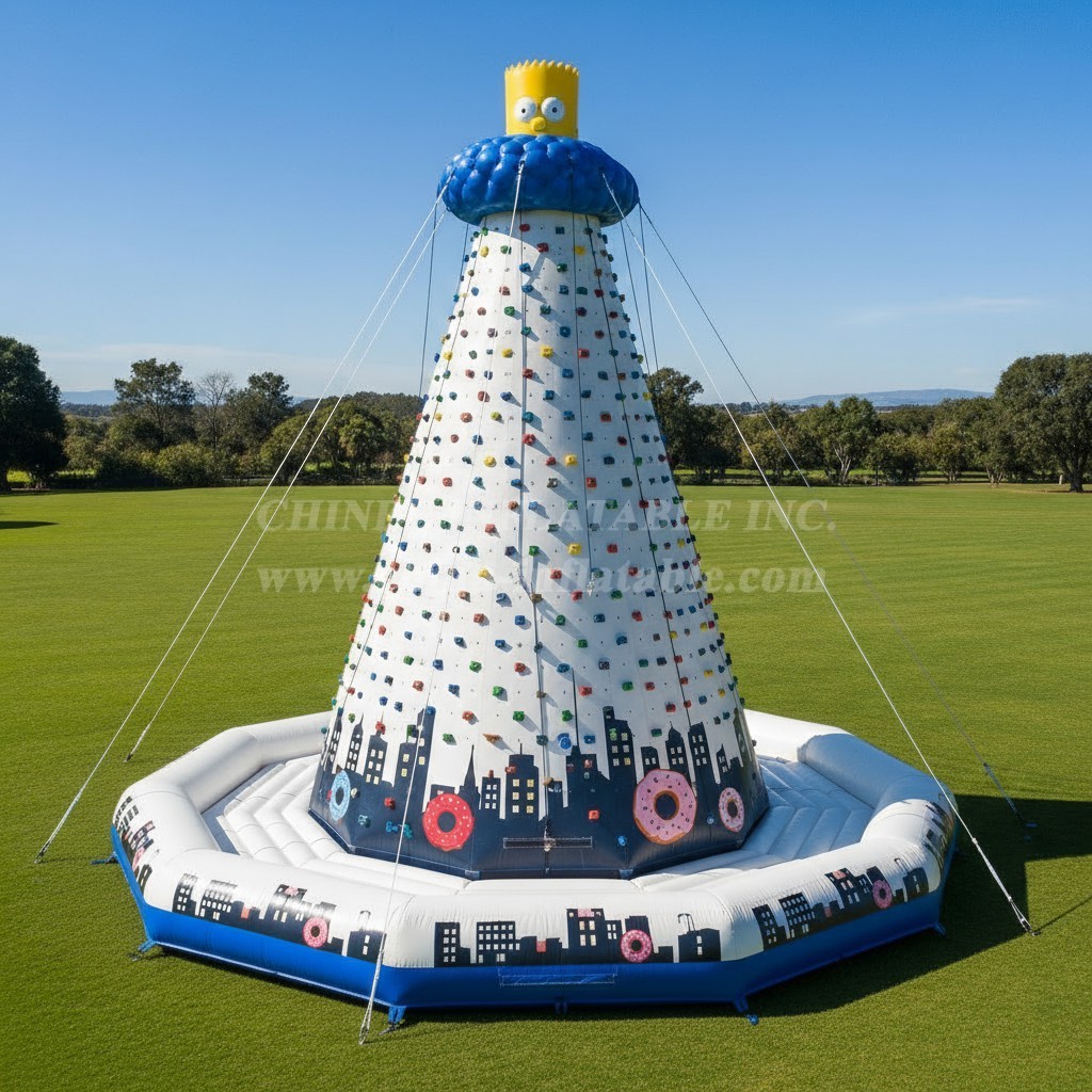 T11-4439 The Simpsons Theme Inflatable Climbing Wall
