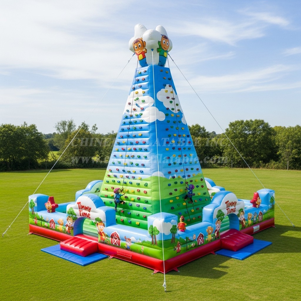 T11-4459 Timmy Time Theme Inflatable Climbing Wall