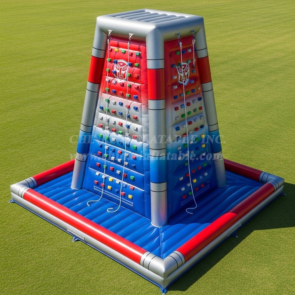 T11-4476 Transformers Theme Inflatable Climbing Wall