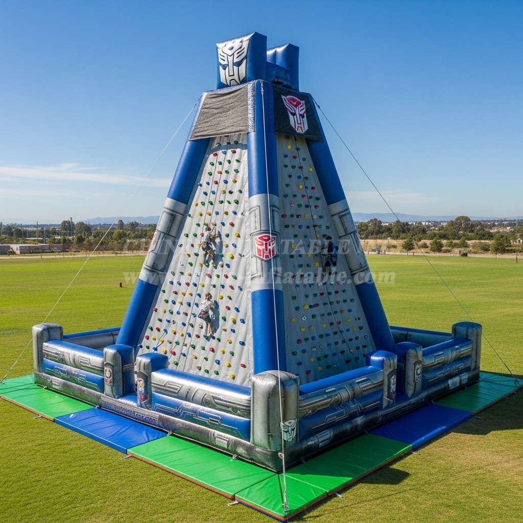 T11-4477 Transformers Theme Inflatable Climbing Wall