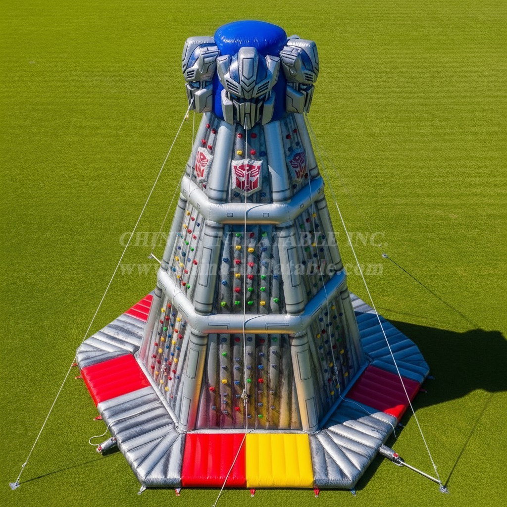 T11-4478 Transformers Theme Inflatable Climbing Wall
