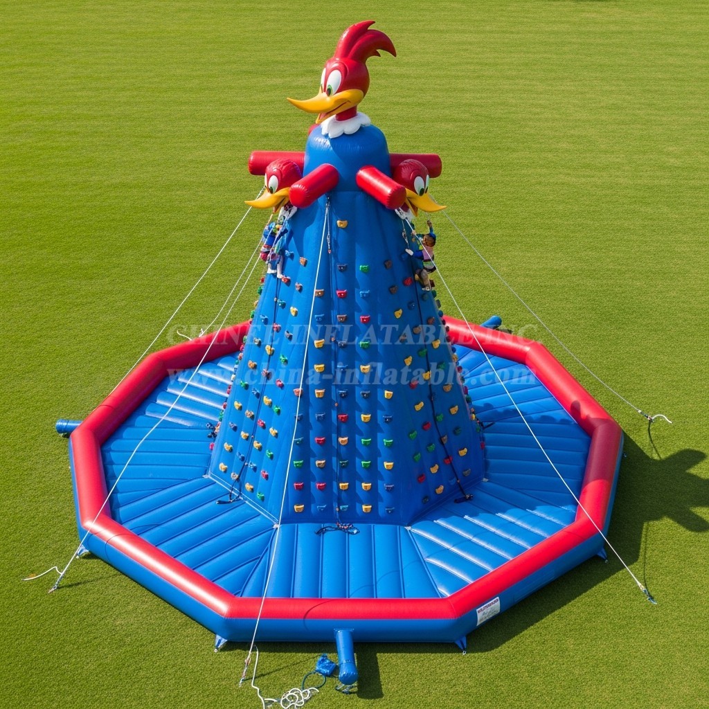 T11-4484 Woody Woodpecker Theme Inflatable Climbing Wall