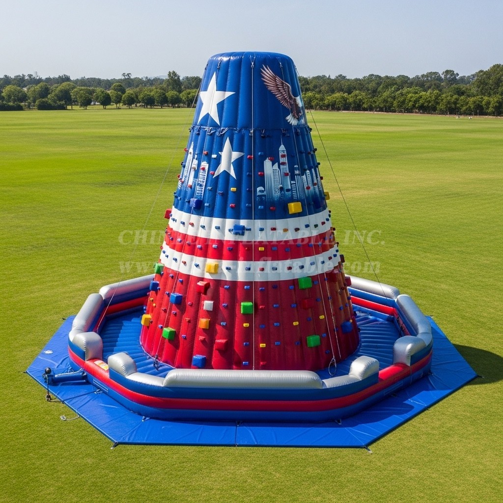 T11-4500 American Style Theme Inflatable Climbing Wall