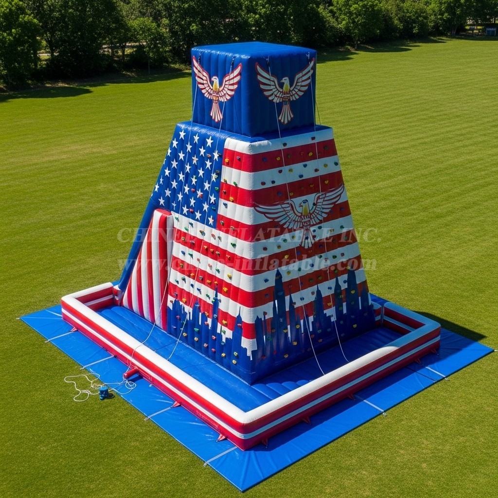 T11-4501 American Style Theme Inflatable Climbing Wall