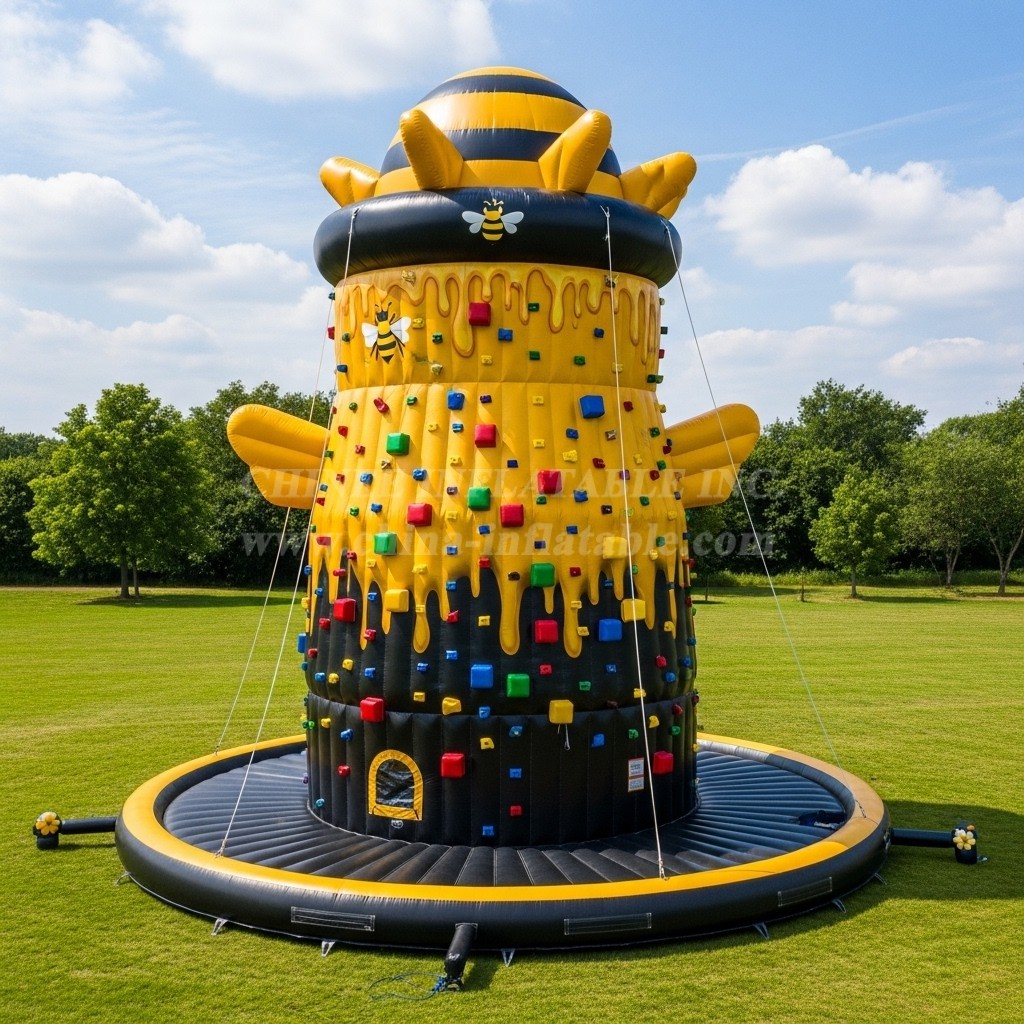 T11-4507 Bee Theme Inflatable Climbing Wall
