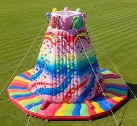 T11-4519 Candy Theme Inflatable Climbing Wall