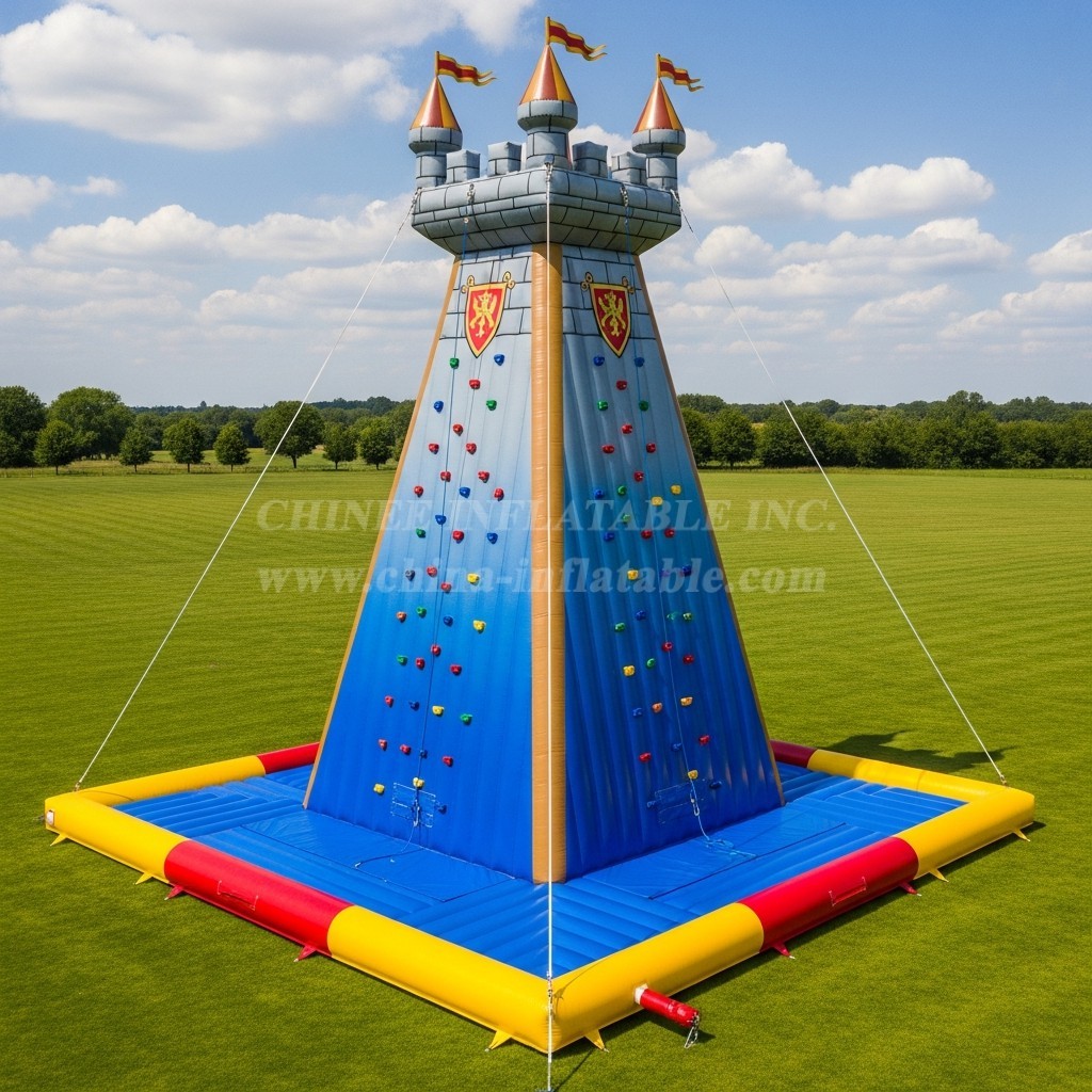 T11-4522 Castle Kingdom Theme Inflatable Climbing Wall
