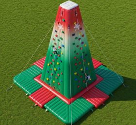 T11-4532 Christmas Theme Inflatable Climbing Wall