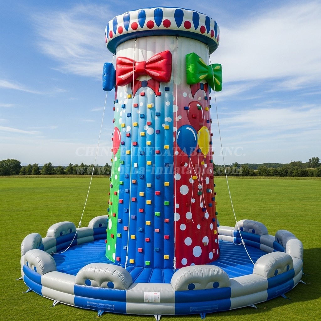 T11-4540 Clown Theme Inflatable Climbing Wall