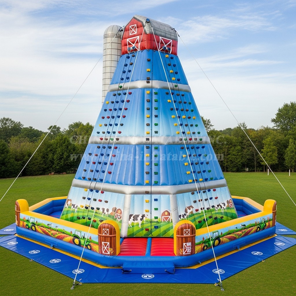 T11-4591 Farm Theme Inflatable Climbing Wall