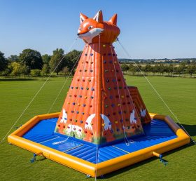 T11-4601 Fox Theme Inflatable Climbing Wall