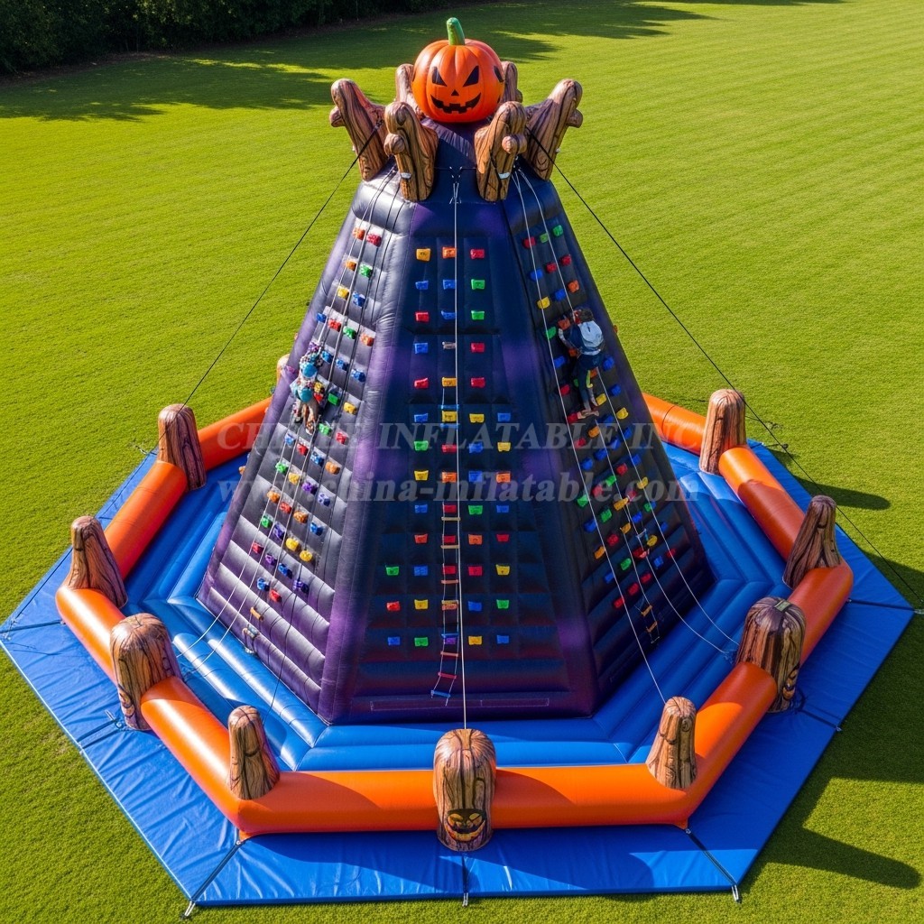 T11-4609 Halloween Theme Inflatable Climbing Wall