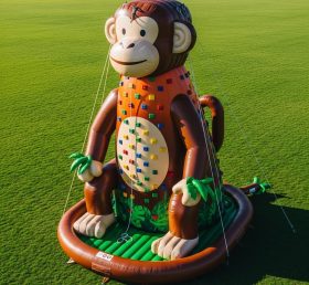 T11-4635 Monkey Theme Inflatable Climbing Wall