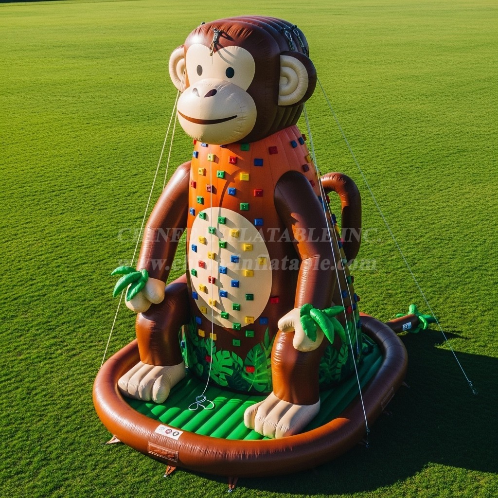 T11-4635 Monkey Theme Inflatable Climbing Wall