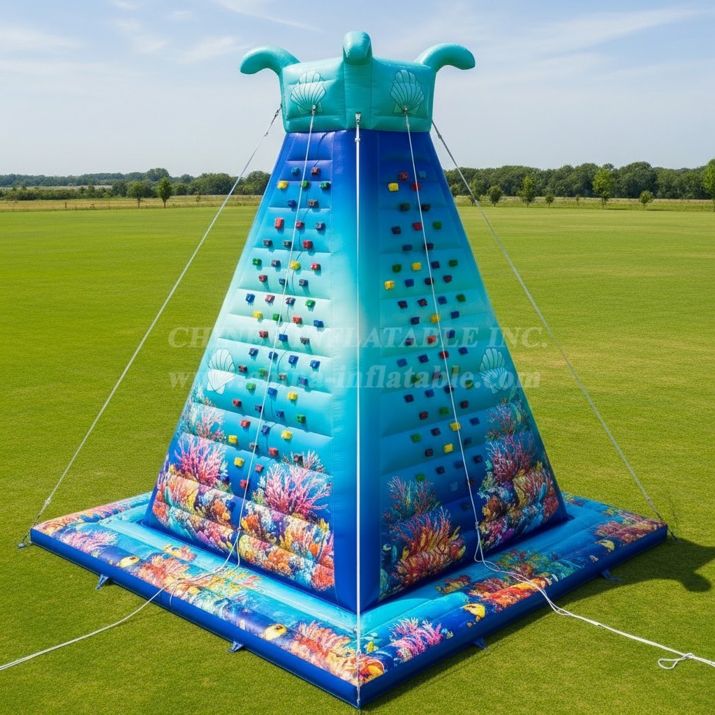 T11-4645 Ocean Theme Inflatable Theme Inflatable Climbing Wall