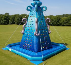 T11-4646 Octopus Theme Inflatable Climbing Wall