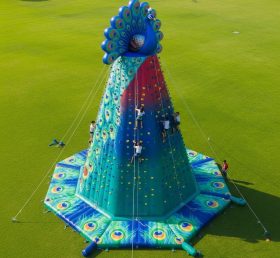 T11-4660 Peacock Theme Inflatable Climbing Wall