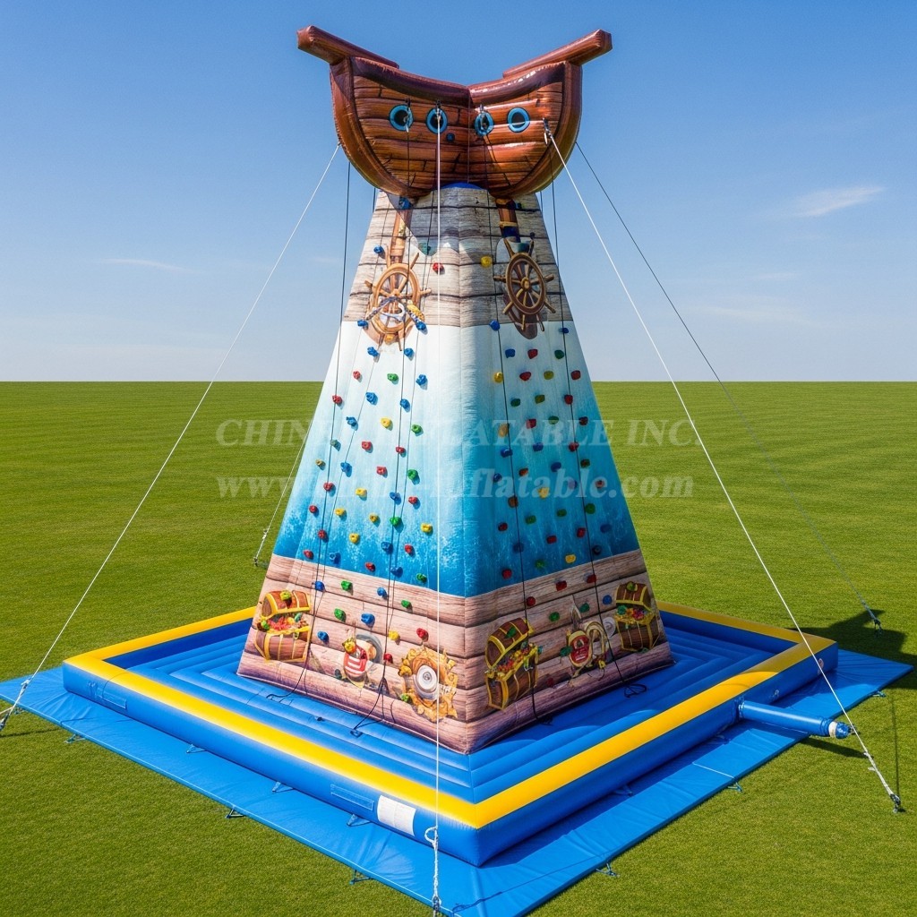 T11-4671 Pirates Theme Inflatable Climbing Wall