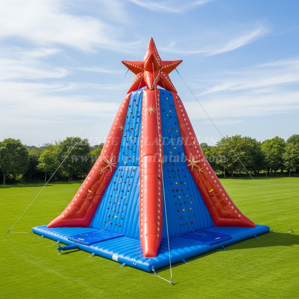 T11-4702 Starfish Theme Inflatable Climbing Wall
