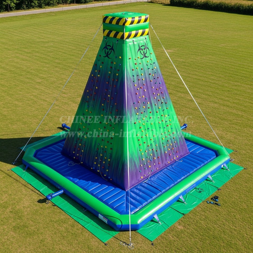 T11-4709 Toxic Theme Inflatable Climbing Wall