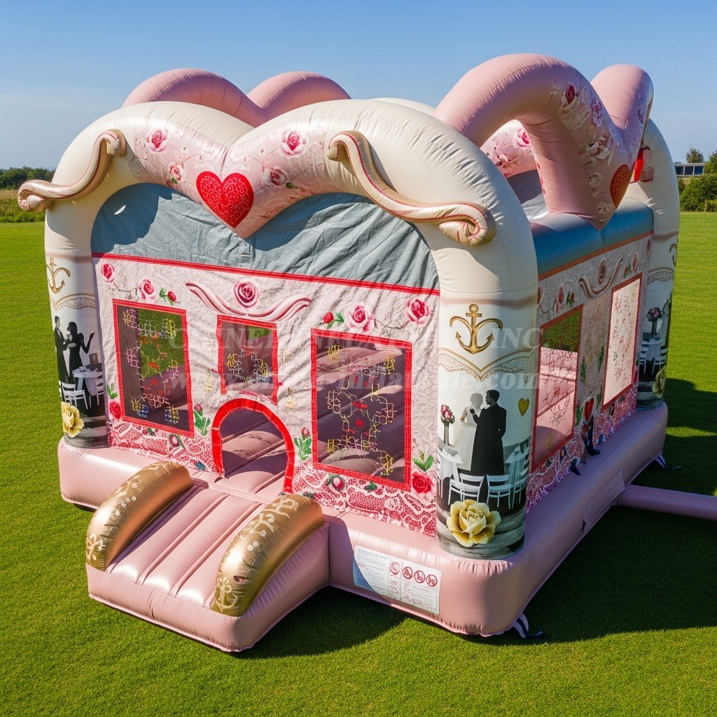 T2-8670 Weddings Theme Inflatable Bouncer